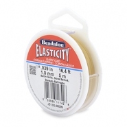 Hilo para enfilar el&aacute;stico Beadalon 1.0mm 5 metro Oro satinado