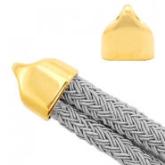 Terminal met&aacute;lica DQ (&Oslash;20x10mm) Dorado (sin n&iacute;quel)