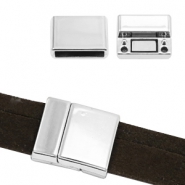 Cierre magnético metal Basic Quality Ø15x3mm plata vieja (sin níquel)