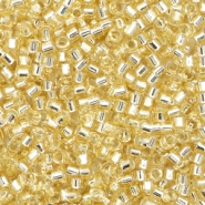 Abalorios Miyuki Delica's 11/0 Silverlined crystal ivory DB-1212