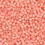 Abalorios Miyuki Delica's 11/0 Duracoat opaque dyed dark salmon DB-2112