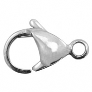 Fornituras Acero Inox mosquetón 15mm plata vieja