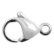 Fornituras Acero Inox mosquetón 13mm plata vieja