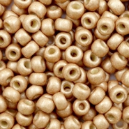 Miyuki Rocalla 6/0 Duracoat galvanized matte champagne 6-4204F