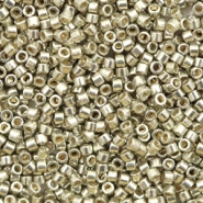 Abalorios Miyuki Delica's 11/0 Duracoat galvanized dark light pewter silver DB-1851