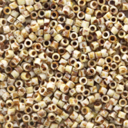 Abalorios Miyuki delica's 11/0 Opaque picasso yellow DB-2262