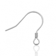 Plata 925 Fornituras pendiente de gancho Plata