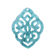 Colgantes de resina rombo barok Azul Atolón