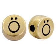 Abalorios letras met&aacute;licos DQ &Ouml; Bronce viejo (sin n&iacute;quel)