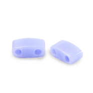 Abalorios Miyuki mitad de tila 5x2.3mm Opaque luster light periwinkle blue HTL-446