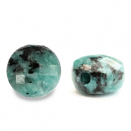 Piedras naturales Jaspe Dálmata faceteadas 5mm Azul turqueza