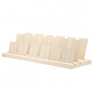 Expositor de joyer&iacute;a de madera para pendientes Natural (color madera natural)