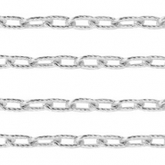 Fornituras Acero Inox cadena jasseron tipo ancla Plateado