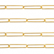 Fornituras Acero Inox cadena eslabón jasseron Dorado