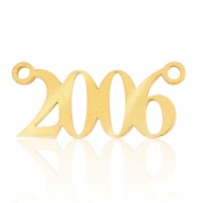 Colgantes / entrepieza de Acero Inox a&ntilde;o 2006 Dorado