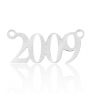 Colgantes/entrepieza de Acero Inox a&ntilde;o 2009 Plateado
