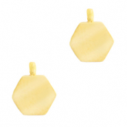 Colgantes Acero Inox hexágon Dorado