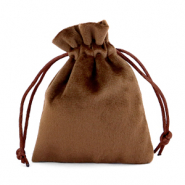 Bolso de terciopelo Marrón oscuro