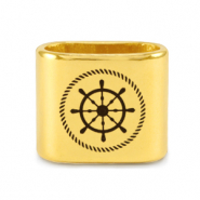 Correderas met&aacute;lica DQ tim&oacute;n Mix & Match Dorado (sin n&iacute;quel)