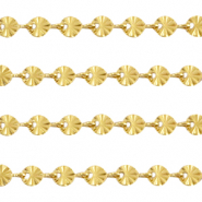 Fornituras Acero Inox cadena jasseron&nbsp;redonda Dorado