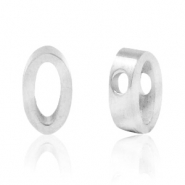 Abalorios Acero Inox n&uacute;mero 0 Plateado