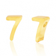 Abalorios Acero Inox n&uacute;mero 7 Dorado