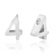 Abalorios Acero Inox número 4 Plateado