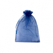 Bolso de organza 7x9cm Azul marino