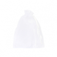 Bolso de organza 9x12cm Blanco