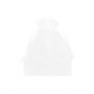 Bolso de organza 7x9cm Blanco