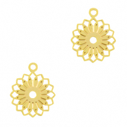 Colgantes bohemios flor Dorado