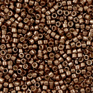 Abalorios Miyuki Delica's 11/0 Duracoat galvanized dark mauve brown DB-1843