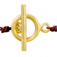 Fornituras Acero Inox cierre en forma de T Dorado