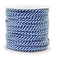 Cord&oacute;n estilo marino 2mm Azul-blanco