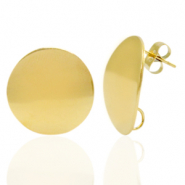 Pendientes Acero Inox 20mm con anilla Dorado