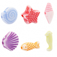 Abalorios acrílicos verano Multicolor