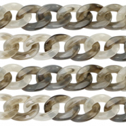 Cadena acr&iacute;lico 22mm Gris