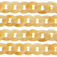 Cadena acr&iacute;lico 22mm Naranja &aacute;mbar