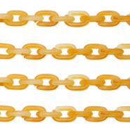 Cadena acr&iacute;lico 15mm Naranja &aacute;mbar