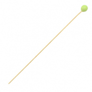 Fornituras met&aacute;licas DQ bastones cabeza bola 52mm Dorado-verde lima (sin n&iacute;quel)