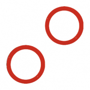 Anillo elástico Rojo