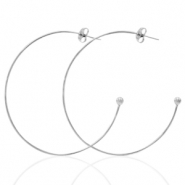 Pendientes Acero Inox criolla Plateado