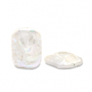 BQ Perlas de agua dulce rect&aacute;ngulo Blanco natural