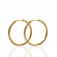 Pendientes Acero Inox criolla 22mm Dorado
