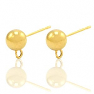 Pendientes Acero Inox con anilla Dorado