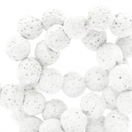 Piedras naturales 6 mm lava mate Blanco