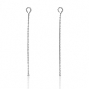 Fornituras Acero Inox bast&oacute;n con anilla 50mm Plateado