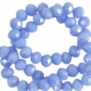 Abalorios faceteados disco 4x3mm Azul cielo-revestimiento pearl shine