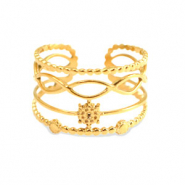 Anillos Acero Inox Dorado