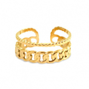 Anillos Acero Inox Dorado